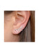 Petal Leaf Ear Climbers | Sterling Silver Earrings | Light Years Jewelry