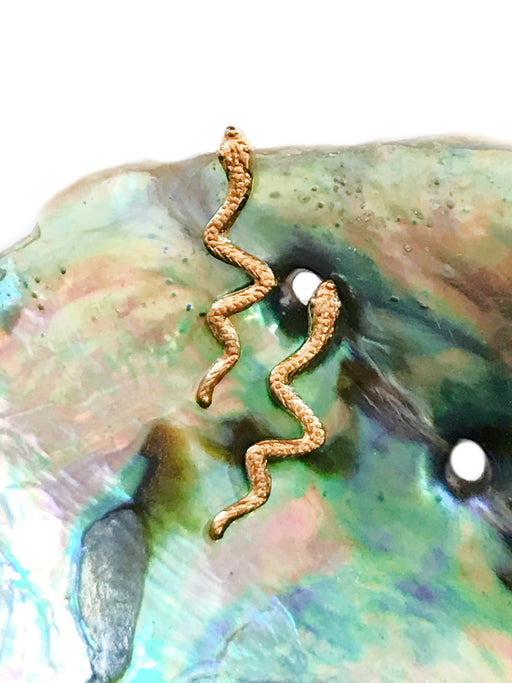 Serpent Posts by Amano | Gold Plated Studs Earrings USA | Light Years