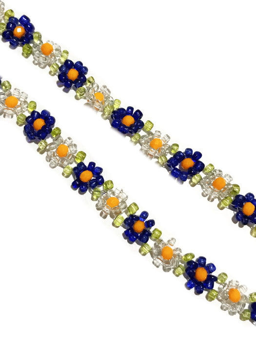 Buy Beaded Daisy Flower Pearl Necklace/flower Pearl Bead Necklace/anya  Nord/sunflower Necklace/dainty Pearl Flower Necklace/womens Jewelry/gift  Online in India - Etsy