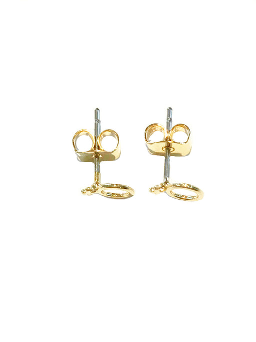 Woman Power Symbol Posts | Gold Plated Studs Earrings | Light Years