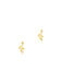 Tiny Slithering Snake Posts | Gold Plated Studs Earrings | Light Years