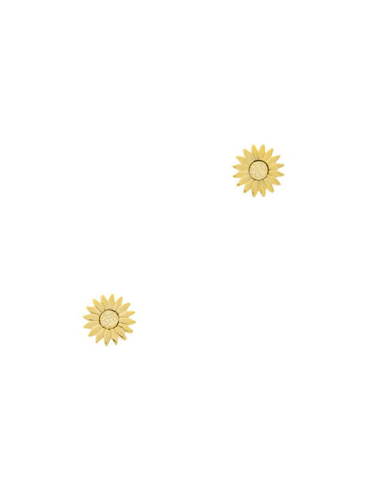 Gold Daisy Flower Posts | Gold Plated Studs Earrings | Light Years