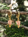 Tulip Charm Huggie Hoops | Gold Plated Earrings | Light Years Jewelry