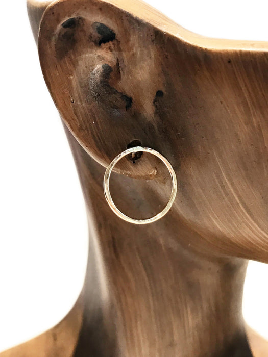 Hammered Ring Posts | Handmade Earrings Sterling Silver | Light Years