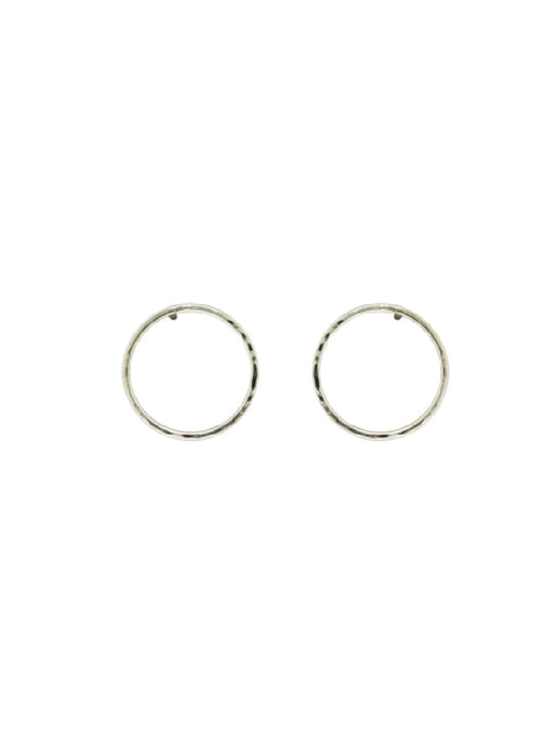 Hammered Ring Posts | Handmade Earrings Sterling Silver | Light Years