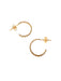 Dot Posts Hoops | 14kt Gold Filled Studs Earrings | Light Years Jewelry