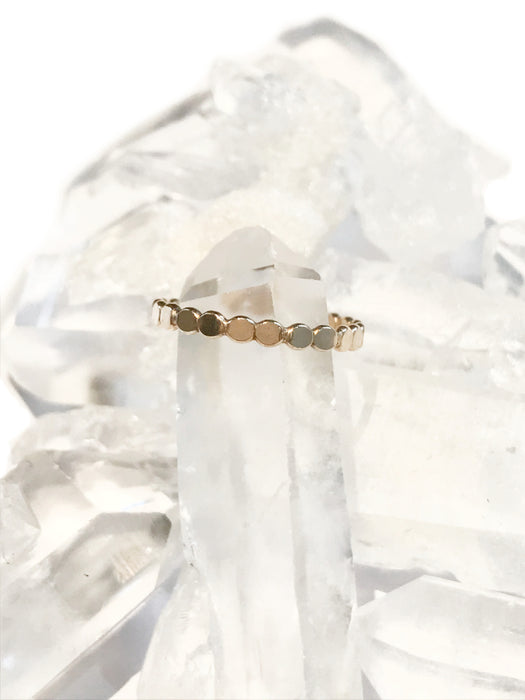 Dot Band Toe Ring | 14kt Gold Filled USA Made | Light Years Jewelry