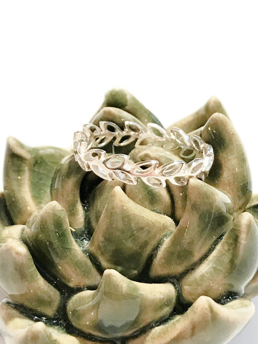 Open Leaves Vine Band | Sterling Silver Ring Size 6 7 8 9 10 | Light Years