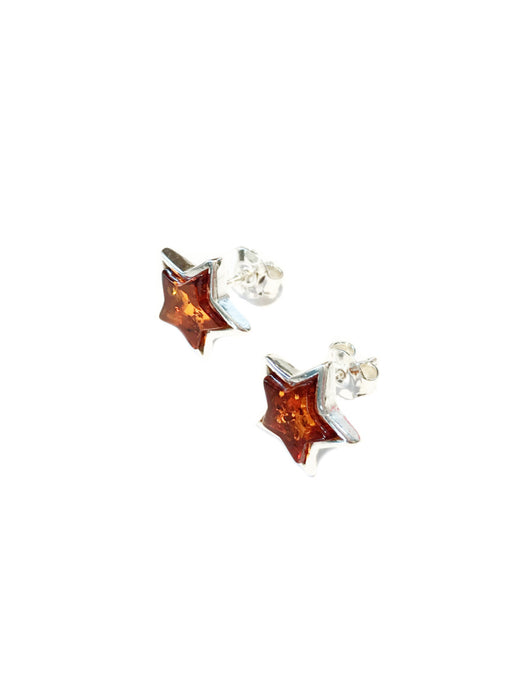 Amber Moon Posts | Sterling Silver Studs Earrings | Light Years Jewelry