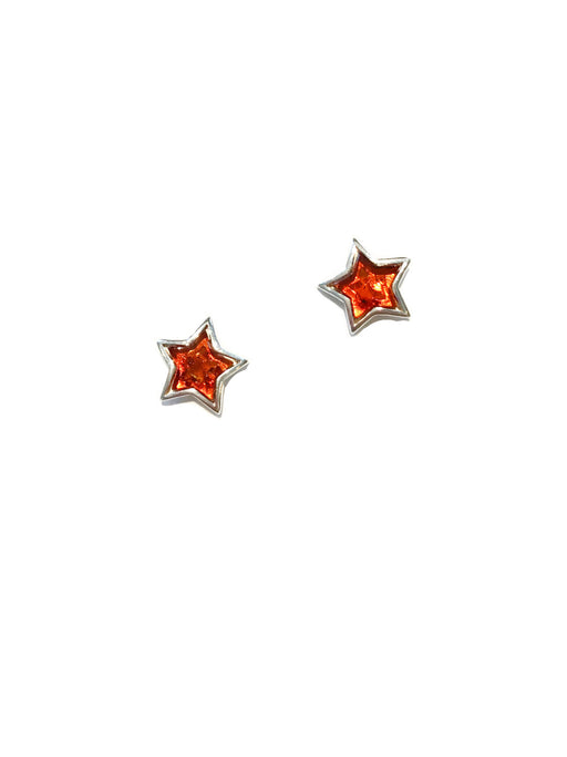 Amber Moon Posts | Sterling Silver Studs Earrings | Light Years Jewelry