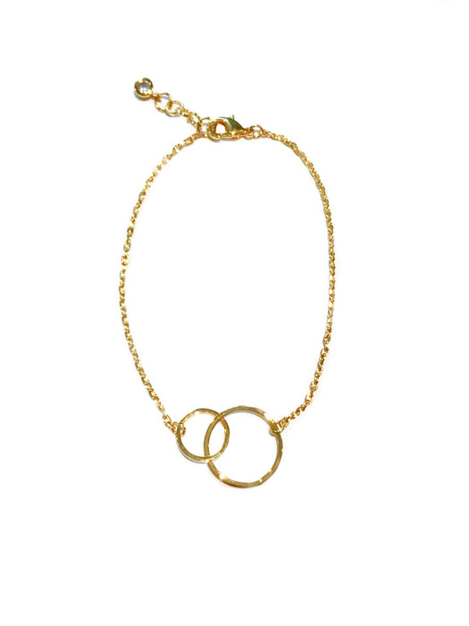Linked Rings Bracelet | Gold Silver Plated Chain | Light Years Jewelry