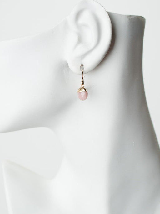 Pink Opal Dangles by Anne Vaughan | 14kt Gold Earrings | Light Years