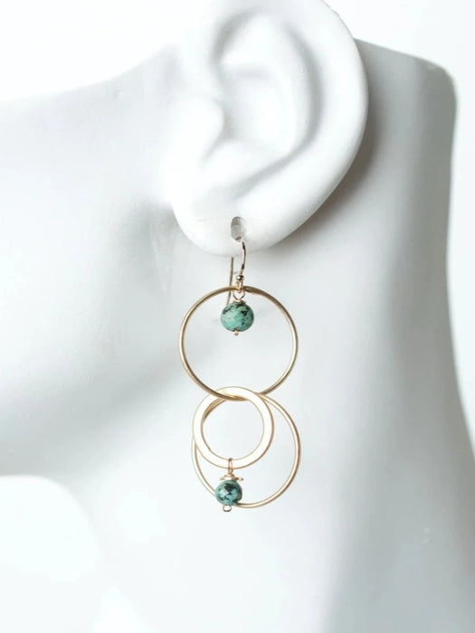 Tranquil Gardens Statement Earrings by Anne Vaughan | Gold Filled Dangles | Light Years
