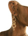 Linked Diamond Cut Circle Dangles | Gold Vermeil Earrings | Light Years