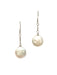 Coin Pearl Drop Earrings | Sterling Silver Dangles | Light Years Jewelry