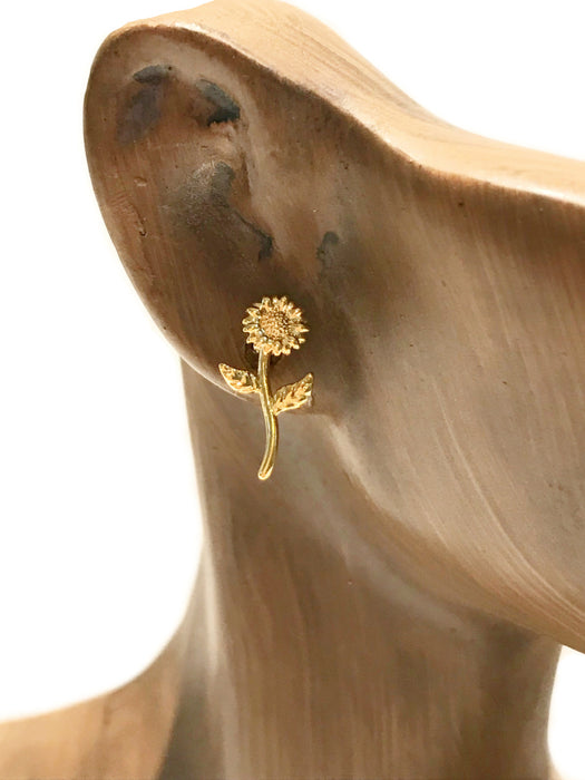 Blooming Flower Posts | Gold Plated Studs Earrings | Light Years Jewelry