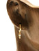 Opal & CZ Drop Huggie Hoops | Gold Plated Earrings | Light Years Jewelry
