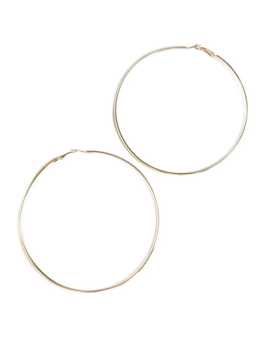 Extra Large Statement Hoops | Gold Plated Fashion Earrings | Light Years