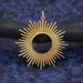 Blazing Sun Necklace | 14kt Vermeil Chain Bronze Pendant | Light Years