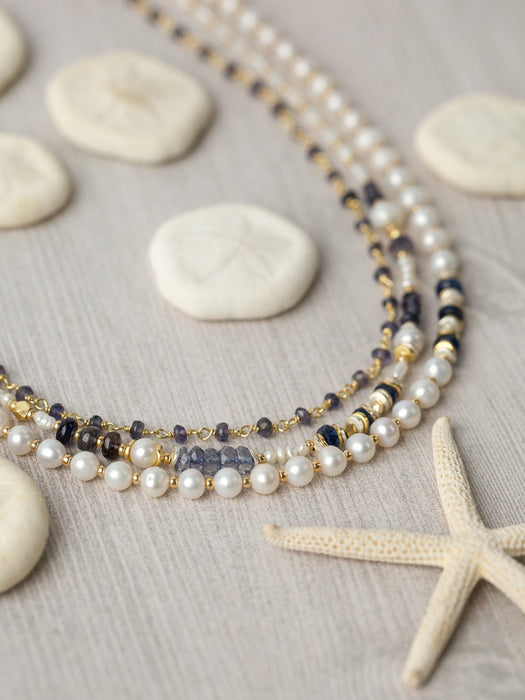 Seaside Kyanite Layered Necklace Anne Vaughan | Sterling Silver | Light Years