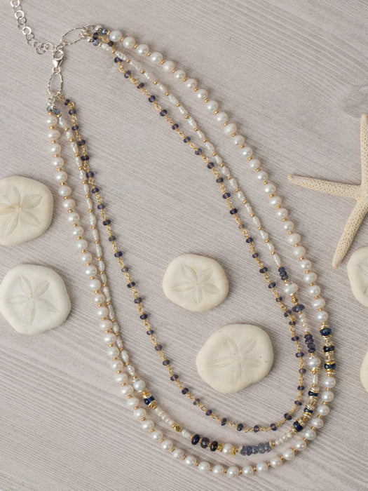 Seaside Kyanite Layered Necklace Anne Vaughan | Sterling Silver | Light Years