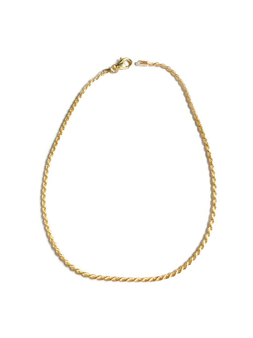Rope Chain Anklet | 14kt Gold Vermeil Bracelet | Light Years Jewelry