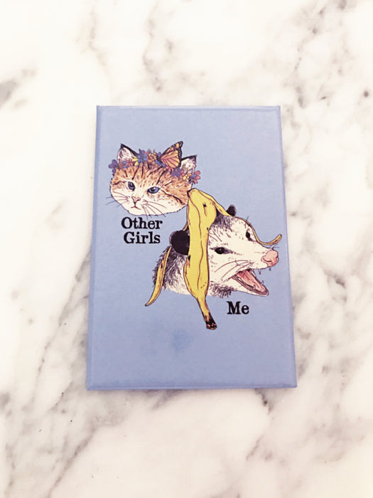 Other Girls & Me Possum Cat Fridge Magnet | 2 x 3 | Light Years Jewelry