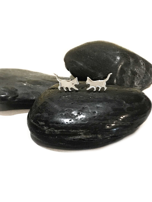 Little Cat Posts | Sterling Silver Studs Earrings | Light Years Jewelry
