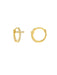 CZ Cross Huggie Hoops | Gold Plated Earrings | Light Years Jewelry