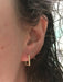Rectangle Huggie Hoops | Sterling Silver Gold Vermeil Earrings | Light Years