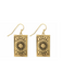 Solar Flare Dangles | Gold Tarot Card Earrings | Light Years Jewelry