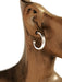 Silver Tube Hoops | 3/4" .75" Studs Posts Earrings | Light Years Jewelry
