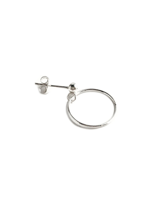 Ball Posts with Ring Earrings | Sterling Silver Studs | Light Years