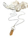 Citrine Crystal Point Necklace | Sterling Silver Chain | Light Years