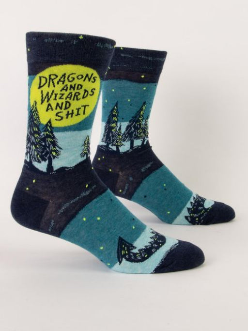 Dragons & Wizards Men's Crew Socks | Gifts & Accessories | Light Years