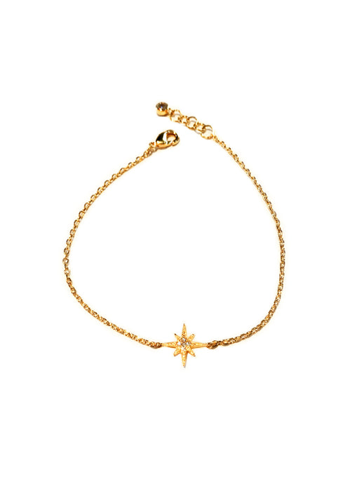 CZ Twinkle Star Bracelet | Gold Silver Plated Chain | Light Years