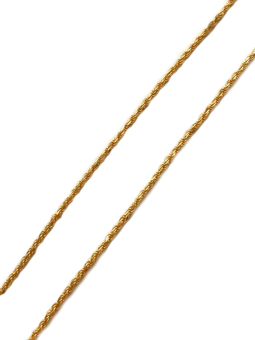 Diamond Cut Rope Chain | 18 20 14kt Gold Vermeil Necklace | Light Years