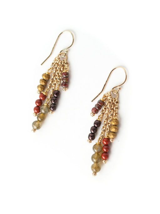Earth Song Earrings by Anne Vaughan | Gold Filled Dangles | Light Years
