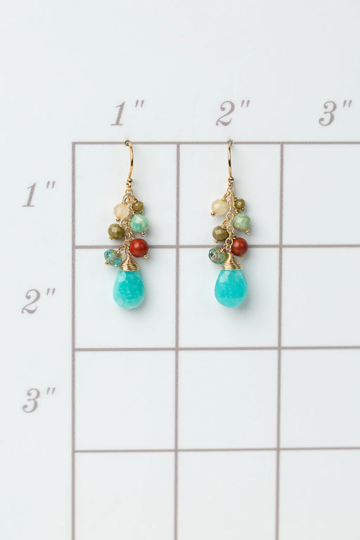 Cornucopia Gemstone Dangles by Anne Vaughan | Gold Filled | Light Years