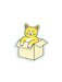 Cat in Box Sticker | Water Resistant USA | Light Years Jewelry Gifts