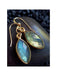 Cut Gemstone Marquis Dangles | Labradorite | 14kt Gold Filled Earrings | Light Years