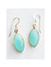 Cut Gemstone Marquis Dangles | Blue Chalcedony | 14kt Gold Filled Earrings | Light Years