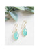 Cut Gemstone Marquis Dangles | Blue Chalcedony | 14kt Gold Filled Earrings | Light Years