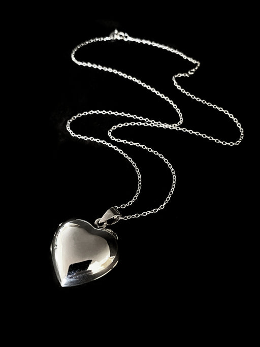 Heart Locket Necklace | Sterling Silver Pendant Chain | Light Years