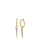 CZ Spike Hoops | Gold Vermeil Sterling Silver Earrings | Light Years