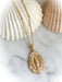 Mary Medallion Necklace | Gold Plated Chain Pendant | Light Years