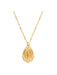 Mary Medallion Necklace | Pearl | Gold Plated Chain Pendant | Light Years