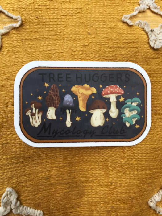 Tree Hugger Mycology Club Sticker | USA Water Resistant | Light Years