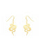 Mystical Snake Dangles | Celestial Gold Fashion Earrings | Light Years