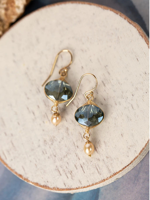 Starry Night Crystal Dangles Earrings by Anne Vaughan | Light Years Jewelry